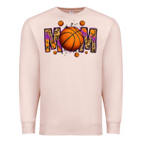 Pale Pink basketball mom Premium Sweatshirt - Jasminsmagicworld
