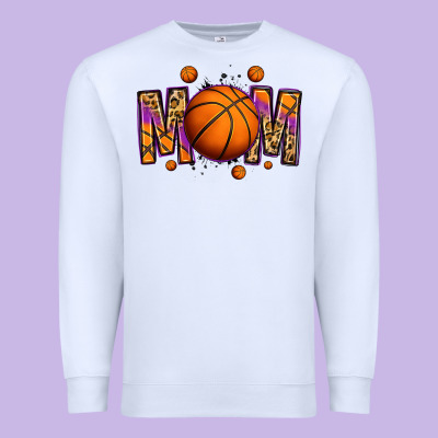 Basketball Mom Premium Sweatshirt Designed By Jasminsmagicworld