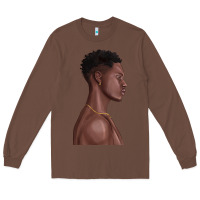 Chestnut afro black man Long Sleeve Tee - texasbilliewilder