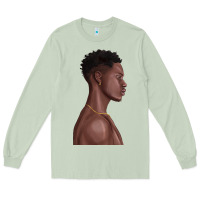 Matcha afro black man Long Sleeve Tee - texasbilliewilder