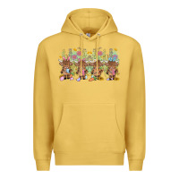 Antique Gold easter day baby highland cow Premium Hoodie - MaliasSmallBusiness