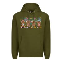 Army Green easter day baby highland cow Premium Hoodie - MaliasSmallBusiness