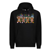 Black easter day baby highland cow Premium Hoodie - MaliasSmallBusiness