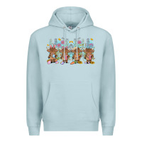 Blue Mist easter day baby highland cow Premium Hoodie - MaliasSmallBusiness