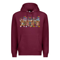 Burgundy easter day baby highland cow Premium Hoodie - MaliasSmallBusiness