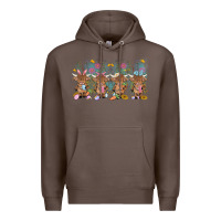 Coffee easter day baby highland cow Premium Hoodie - MaliasSmallBusiness