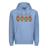 Colony Blue easter day baby highland cow Premium Hoodie - MaliasSmallBusiness