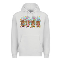 Dove Grey easter day baby highland cow Premium Hoodie - MaliasSmallBusiness