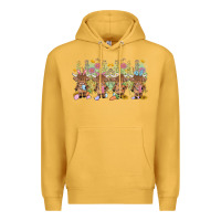 Mustard easter day baby highland cow Premium Hoodie - MaliasSmallBusiness