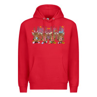 Red easter day baby highland cow Premium Hoodie - MaliasSmallBusiness