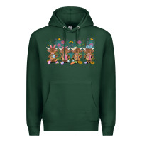 Sports Green easter day baby highland cow Premium Hoodie - MaliasSmallBusiness