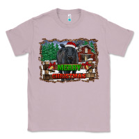 Lilac merry christmas black angus cattle and farm Classic Tee - RanaPortraitStore