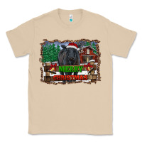 Mushroom merry christmas black angus cattle and farm Classic Tee - RanaPortraitStore