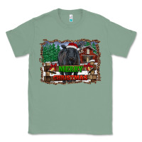 Sage merry christmas black angus cattle and farm Classic Tee - RanaPortraitStore