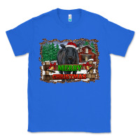 True Royal merry christmas black angus cattle and farm Classic Tee - RanaPortraitStore