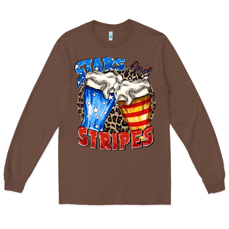 Stars And Stripes Beer Long Sleeve Tee by Zillion Design Studio | Teevron