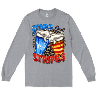 Heather Grey stars and stripes beer Long Sleeve Tee - Zillion Design Studio