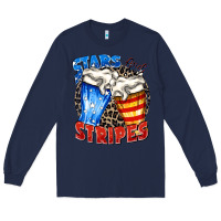 Navy stars and stripes beer Long Sleeve Tee - Zillion Design Studio