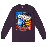 Plum stars and stripes beer Long Sleeve Tee - Zillion Design Studio