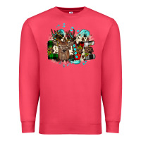 Cardinal love wood slice ornament Premium Sweatshirt - JahusDesignShop