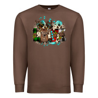 Chestnut love wood slice ornament Premium Sweatshirt - JahusDesignShop