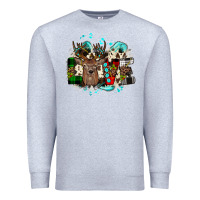 Heather Grey love wood slice ornament Premium Sweatshirt - JahusDesignShop