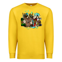 Lemon love wood slice ornament Premium Sweatshirt - JahusDesignShop