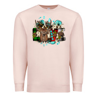 Pale Pink love wood slice ornament Premium Sweatshirt - JahusDesignShop