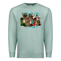 Seafoam love wood slice ornament Premium Sweatshirt - JahusDesignShop
