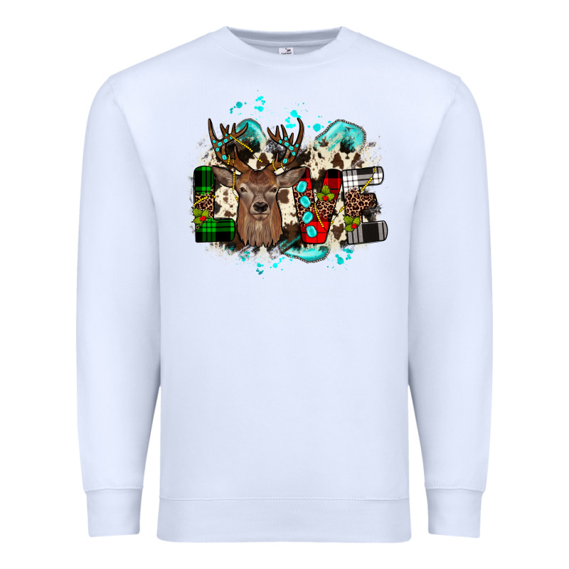 Love Wood Slice Ornament Premium Sweatshirt by JahusDesignShop | Teevron
