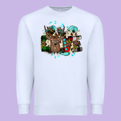 Love Wood Slice Ornament Premium Sweatshirt Designed By Jahusdesignshop