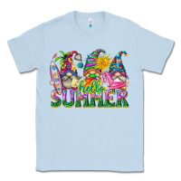 Dusty Blue hello summer gnome Classic Tee - texasbilliewilder