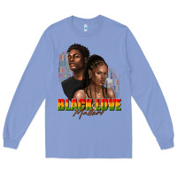 Colony Blue afro black love matters Long Sleeve Tee - texasbilliewilder