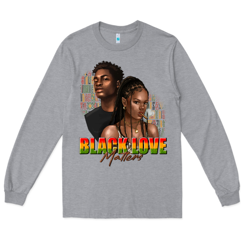 Afro Black Love Matters Long Sleeve Tee by texasbilliewilder | Teevron