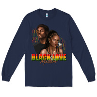 Navy afro black love matters Long Sleeve Tee - texasbilliewilder