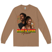 Toasted Coconut afro black love matters Long Sleeve Tee - texasbilliewilder