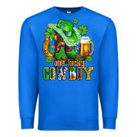 True Royal one lucky  cowboy with hat and boots Premium Sweatshirt - AdoDesignShop