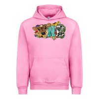 Fuchsia Pink one baby cow Urban Hoodie - NancyCooperArtShop