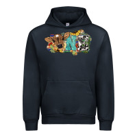 Navy one baby cow Urban Hoodie - NancyCooperArtShop