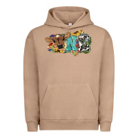 Pigment Burro one baby cow Urban Hoodie - NancyCooperArtShop