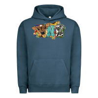 Pigment Midnight Navy one baby cow Urban Hoodie - NancyCooperArtShop