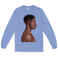 Colony Blue afro black man Long Sleeve Tee - texasbilliewilder