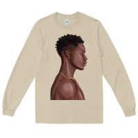 Mushroom afro black man Long Sleeve Tee - texasbilliewilder