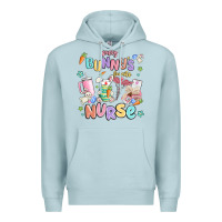 Blue Mist every favorite bunnys nurse Premium Hoodie - MaliasSmallBusiness