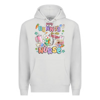 Dove Grey every favorite bunnys nurse Premium Hoodie - MaliasSmallBusiness