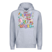 Heather Grey every favorite bunnys nurse Premium Hoodie - MaliasSmallBusiness