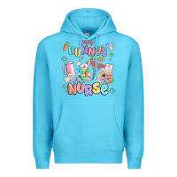 Ocean Blue every favorite bunnys nurse Premium Hoodie - MaliasSmallBusiness