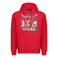 Red every favorite bunnys nurse Premium Hoodie - MaliasSmallBusiness