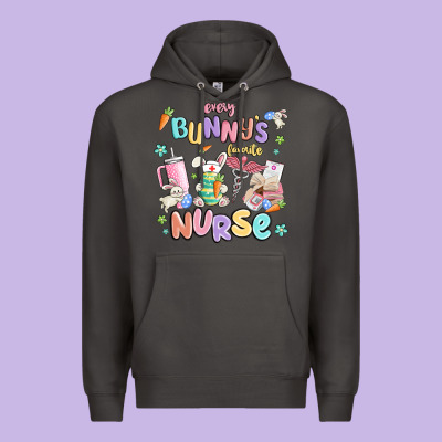 Every Favorite Bunnys Nurse Premium Hoodie Designed By Maliassmallbusiness