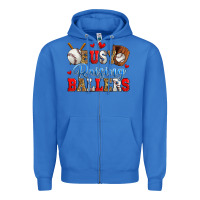 True Royal busy raising ballers baseball Zipper Hoodie - Zillion Design Studio